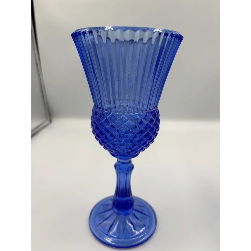 Vintage Avon‎ Fostoria Cobalt Blue George & Martha Washington Goblet Set